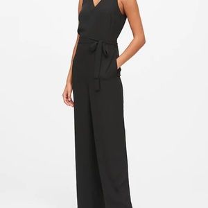Banana Republic Wide Leg One Shoulder Jumpsuit